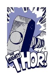 Komar Muurafbeelding - Thor Mjölnir - Grootte: 50 x 70 cm -Marvel, kinderkamer, muurontwerp, afbeelding