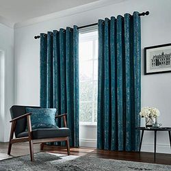 HELENA SPRINGFIELD ROMA LINED CURTAINS 66X54 (168X137CM) EMERALD