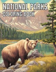 National Parks Coloring Book: An Adult Coloring Book Full Of Cheerful Spring Scenes, Including Adorable Animals, Delightful Flora, And Calming Rural Scenery