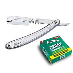 Parker 31R shaver with 100 professional shaving razor blades