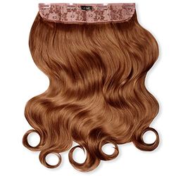 Lullabellz Extensions de cheveux bouclés épais à clipser 50,8 cm Auburn mixte