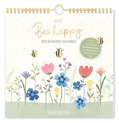 Wandkalender quadratisch 2024 Bee happy: Wandkalender
