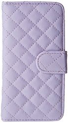 LD Case A000928 Folio fodral med korthållare för iPhone 6 47 tum vadderad look lila