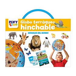 MALETÍN EDUCATIVO Globo TERRÁQUEO HINCHABLE ANIMALES