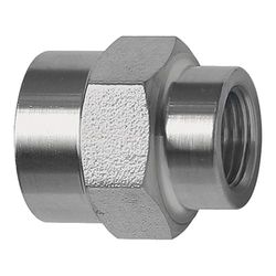 Manchon hexagonal extérieur réduit G 3/8, G 1/4, SW 22, acier inoxydable 1.4571, pression de travail max. 60 bar, fonctionnement max. 150 °C.