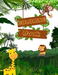 Cute and Funny Animal Coloring Book for Kids and Adults.
