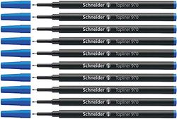 Schneider Topliner 970 Mine de rechange pour feutre Topliner 911 Bleu/0,4 mm Lot de 10