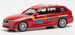 Herpa- Brand Service TU MÜNCHEN BMW Serie 3 Touring, 096317, röd