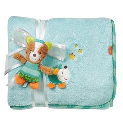 Fehn 071443 Kuscheldecke Fuchs – Weiche Schmusedecke zum Kuscheln für Babys und Kleinkinder ab 0+ Monaten – Maße: 100 x 75 cm