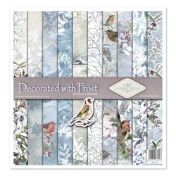 ITD Collection - Scrapbooking Package 12 x 12 inches, Scrapbooking Paper, Decorative Paper, Decoupage, Card Making, Paper Size - 310 x 320 mm (SLS043) 10 Sheets + 1, Decorated with Frost
