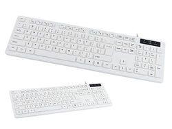 HDWR typerCLAW-PC110W Clavier MécaniqueBblanc, USB 3.0, Compatible Windows, Pavé Numérique, Plug&Play, Touches de Fonction, Pleine Taille