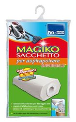 Parodi&Parodi Universal Reusable Vacuum Cleaner Bag, Polypropylene, White, 13x24x1 cm