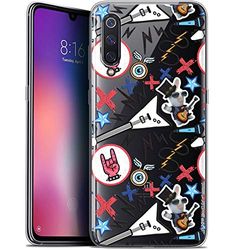 Beschermhoes voor 6,4 inch Xiaomi Mi 9, ultradun, konijntje Crétins Rock Patroon