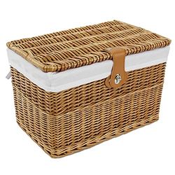 Vacchetti 4400910000 Scatola Bici Vimini Naturale Rettangolare Medio