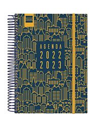 Finocam - Kalender 2022 2023 secundaire 1 dag september 2022 - juni 2023 (rectieve cursus) + juli en augustus samengevatte City Blue Catalan