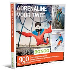 Bongo Bon - Adrenaline voor Twee | Cadeaubonnen Cadeaukaart cadeau voor man of vrouw | 900 uitdagende activiteiten: escape room, karting, lasergame, kitesurfen, duiken en meer