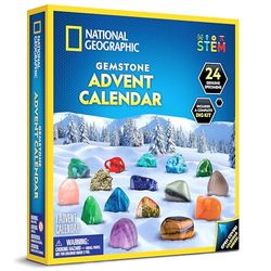 Blå marmor barn begränsad utgåva 2024 ädelsten adventskalender, flerfärgad