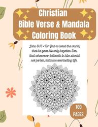 Christian Bible Verse and Mandala Coloring Book|Christian Coloring GIFT for children,teens,women and adults: Bible Verse Stencil and Mandala Coloring ... memory meditation
