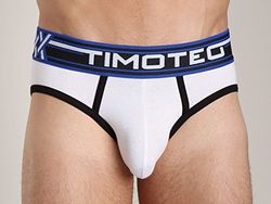 Timoteo Double Crossed Slip – Blanc – Taille XL, Lot de 1