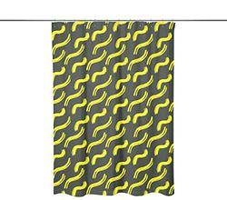 Bonamaison Digitally Printed Shower Curtain, 1 Piece 150x200 Cm - Designed And Manufactured in Turkey