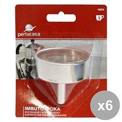 gnp Set de 6 entonnoirs Moka 3 Tasses 10572 Accessoires pour la Maison
