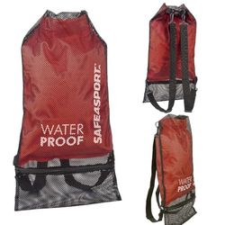 SAFE4SPORT Waterdichte rugzak, 20 liter, sneldrogende nettas voor natte spullen, waterdichte rugzak voor op het strand, voor kajakken, SUP, Rugzak