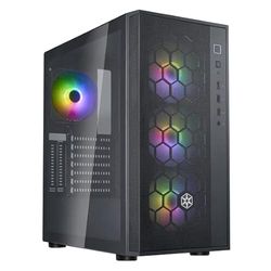 SilverStone Fara R1 Pro V2 Midi-Tower, Tempered Glass - Schwarz