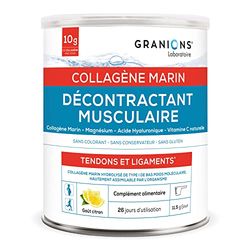 GRANIONS - Collagene Marin Poudre - DÉCONTRACTANT ​MUSCULAIRE - 10 G PAR JOUR de Collagène Poudre - Pot de 300 g​ de Collagene Marin