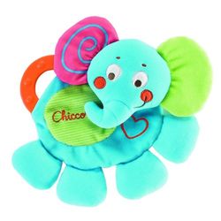 Chicco Koc do ząbkowania słoń miękki komfort koc, 20 cm