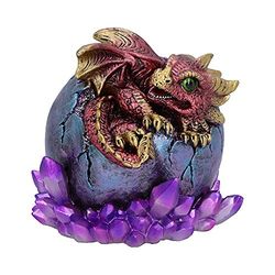 Nemesis Now Crimson Hatchling Glow Dragon Red Dragonling kryształowa figurka, 12,5 cm