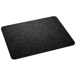 PEDEA 67007074 Tapete de rato preto - tapete de rato (Black, Monotone, neoprene)