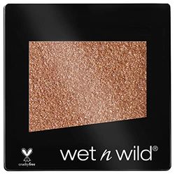 Wet n Wild - Color Icon Glitter Eyeshadow Single - Sombra de Ojos Brillante con una Fórmula Hidratante y Textura Sedosa, Glitter Maquillaje Profesional - Vegan - Color Ámbar Cálido