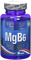 Victory Endurance MG B6 (90 Gélules) Magnésium et Vitamine B6 - contribuent à la réduction de la fatigue musculaire. Idéal pour sportifs et personnes actives.