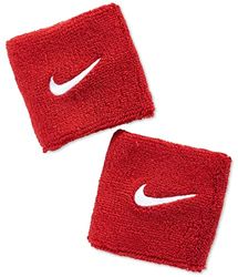 Nike Swoosh Wristband NNN04-601, unisex armband, röd, en storlek EU