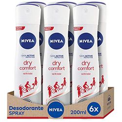 NIVEA NIVEA Spray Dry Comfort – 200 ML – 6 pezzi