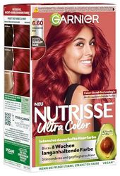 Garnier Nutrisse Colore sensa Aviazione Intensivo Cura di colore dei capelli, 6.60 Rosso Intenso