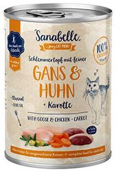 Sanabelle Natvoer Gourmet Pot met Gans & Kip | 6 x 380 g | 2.28 kg