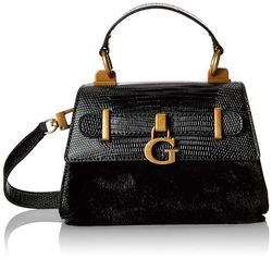 GUESS Womens BERGEN Micro Mini Tas, Zwart, One Size, Micro Mini Tas