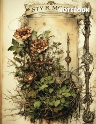 Notebook: Vintage Flowers