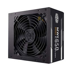 Cooler Master MWE 650 Bronze 230V V2, Alimentatore Spina EU, 80 PLUS Bronze, Ventola HDB con Controllo Termico, Convertitore DC-DC + LLC con Linea Singola +12V