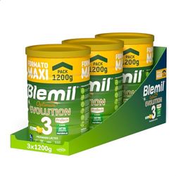 Blemil 3 Optimum Evolution 3PACK | 3 Botes de 1200g | Preparado Lácteo en Polvo para Niños de 1 a 3 años - 0% Azúcares Añadidos, sin Aceite de Palma - Amazon Exclusive