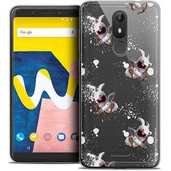 Beschermhoes voor Wiko View Lite, ultradun, motief: Hazen Crétins Cupidon patroon