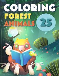 Forest Animals Coloring Book