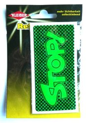 Kleiber - Adesivo Riflettente Stop, Verde