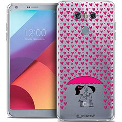 Caseink - fodral för LG G6 [kristallgel HD mönster kollektion kärlek alla hjärtans dag design kärlek regn - mjuk - ultratunn - tryckt i Frankrike]