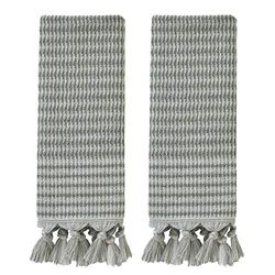 SKL Home Longborough - Set di asciugamani in 100% cotone turco, 40,6 x 66 cm, colore: salvia