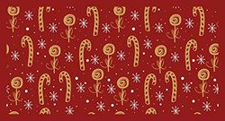 Doge Milano Chemin de cuisine, 100% Made in Italy, Tapis antitache avec impression numérique, Chemin de table antidérapant et lavable, Modèle de Noël - Carla, cm 100x52