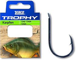 Zebco 2 trophy karperhaken 0,35 mm 0,70 m 10 stuks, 2
