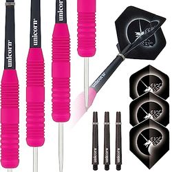 ‎Unicorn Core Plus|Ottone Rosa|Freccette con Punta in Acciaio Unisex, 26 g