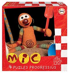 Educa - 19104 MIC. Set di 4 puzzle progressivi per bambini, 6, 9, 12 e 16 pezzi. +3 anni, Multicolore